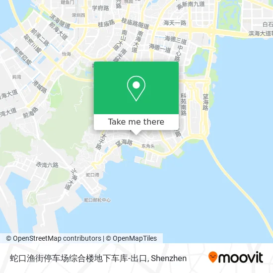 蛇口渔街停车场综合楼地下车库-出口 map