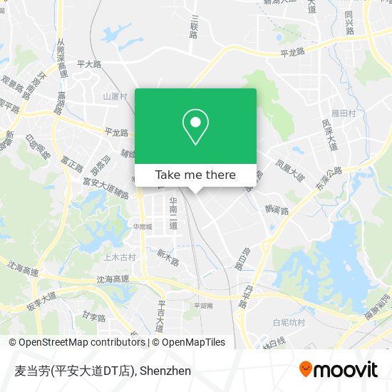 麦当劳(平安大道DT店) map