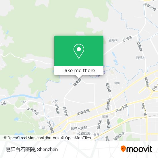 惠阳白石医院 map