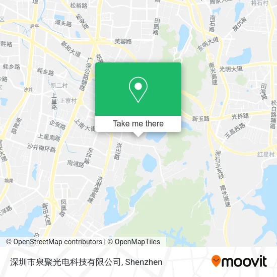 深圳市泉聚光电科技有限公司 map