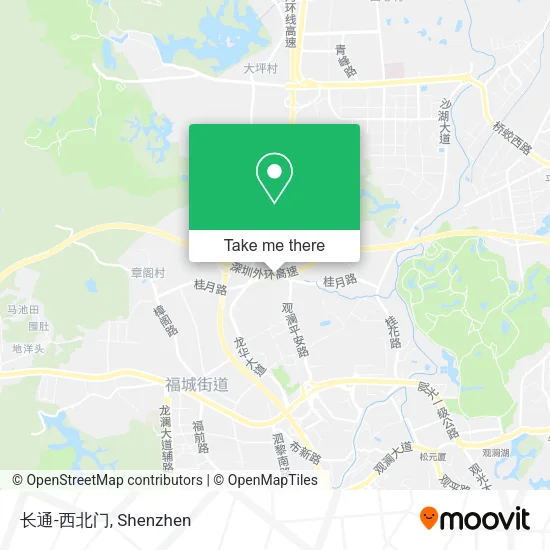 长通-西北门 map