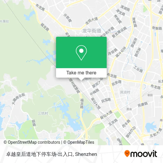 卓越皇后道地下停车场-出入口 map