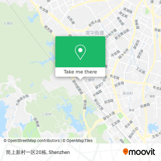 简上新村一区20栋 map