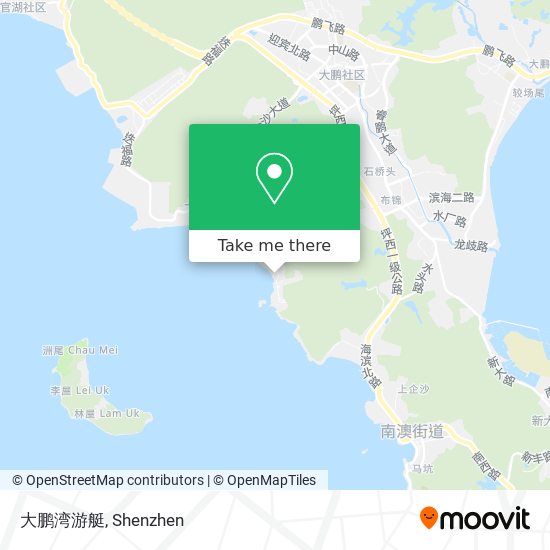 大鹏湾游艇 map