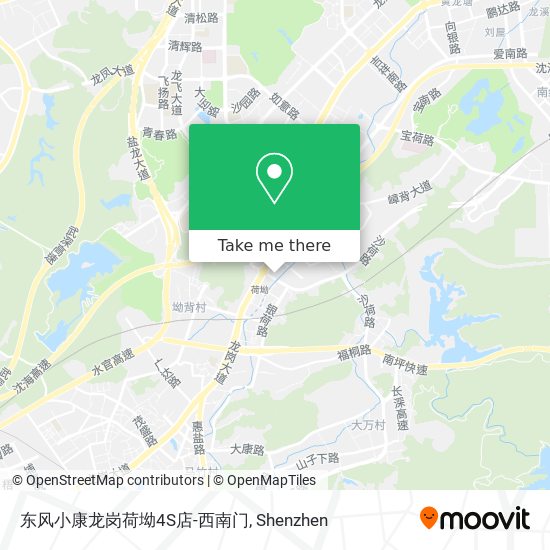 东风小康龙岗荷坳4S店-西南门 map