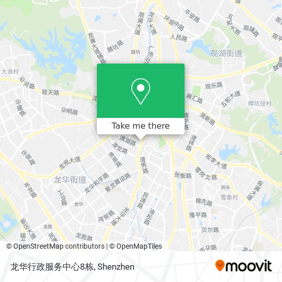 龙华行政服务中心8栋 map