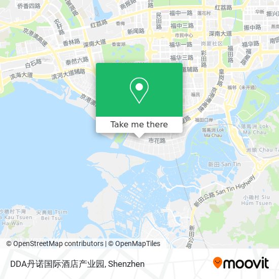 DDA丹诺国际酒店产业园 map