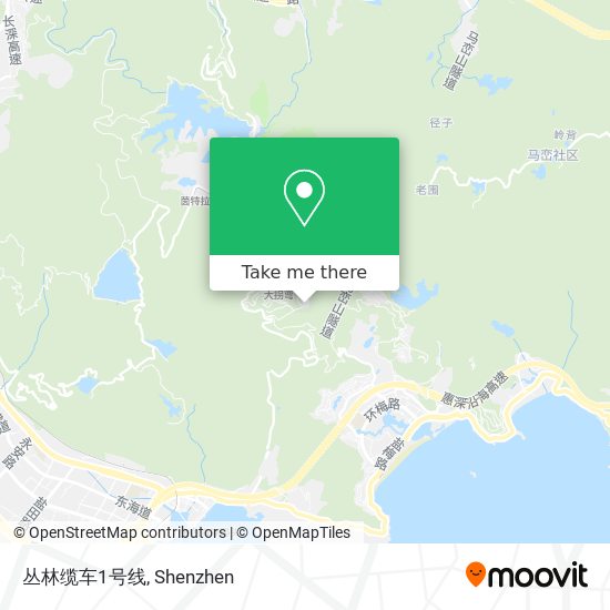 丛林缆车1号线 map