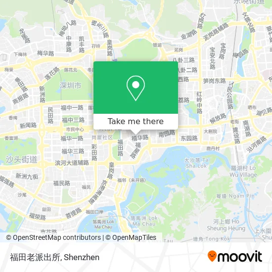 福田老派出所 map