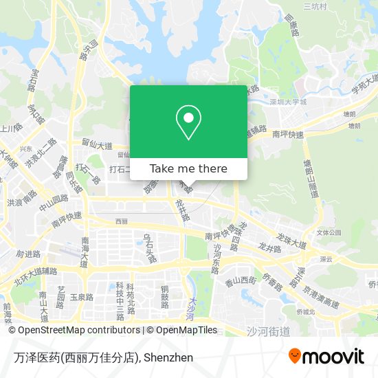 万泽医药(西丽万佳分店) map