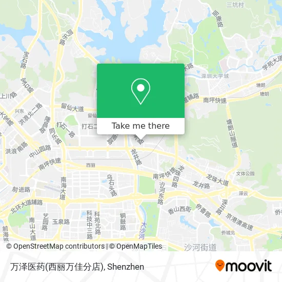 万泽医药(西丽万佳分店) map