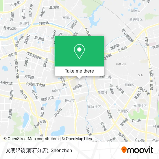 光明眼镜(蒋石分店) map