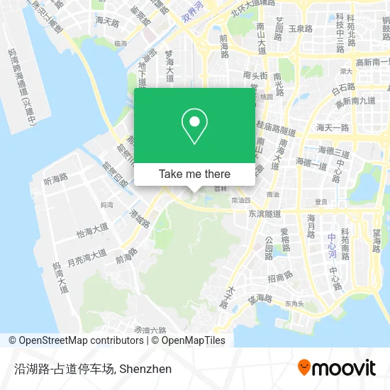 沿湖路-占道停车场 map