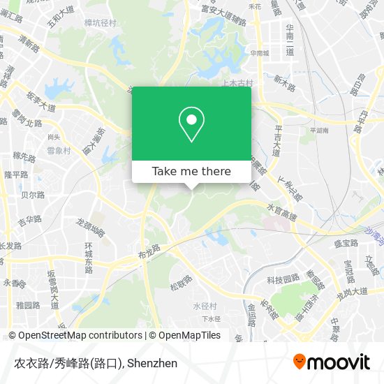 农衣路/秀峰路(路口) map