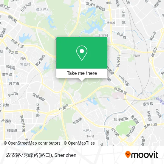 农衣路/秀峰路(路口) map