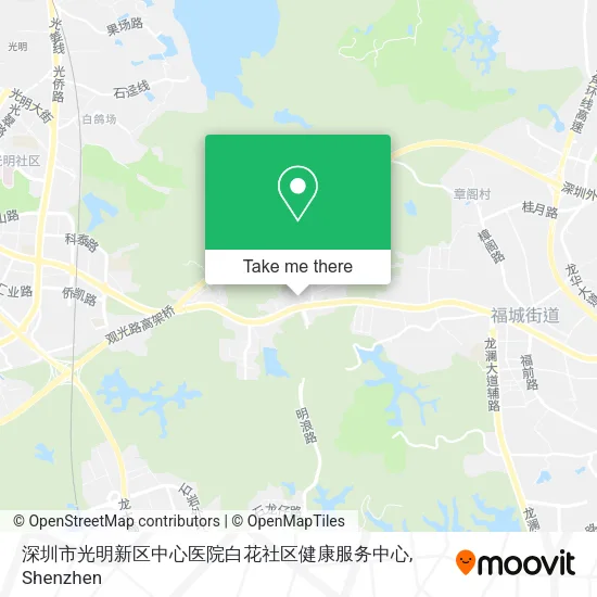 深圳市光明新区中心医院白花社区健康服务中心 map