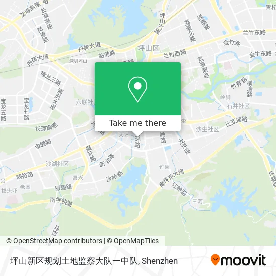 坪山新区规划土地监察大队一中队 map