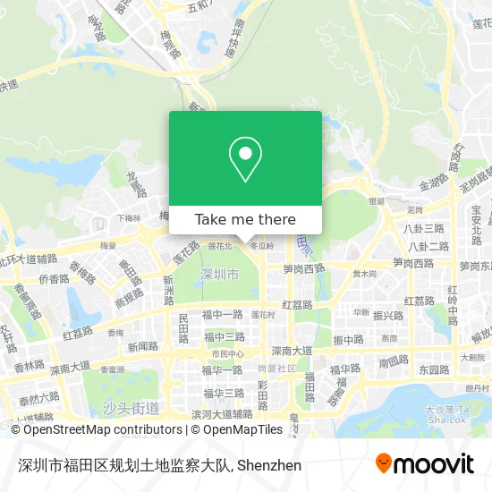 深圳市福田区规划土地监察大队 map