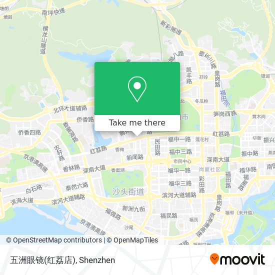 五洲眼镜(红荔店) map