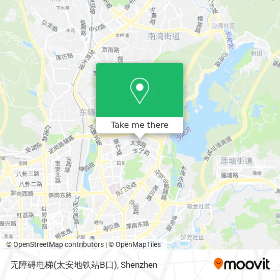 无障碍电梯(太安地铁站B口) map