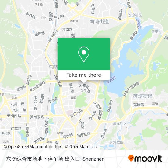 东晓综合市场地下停车场-出入口 map