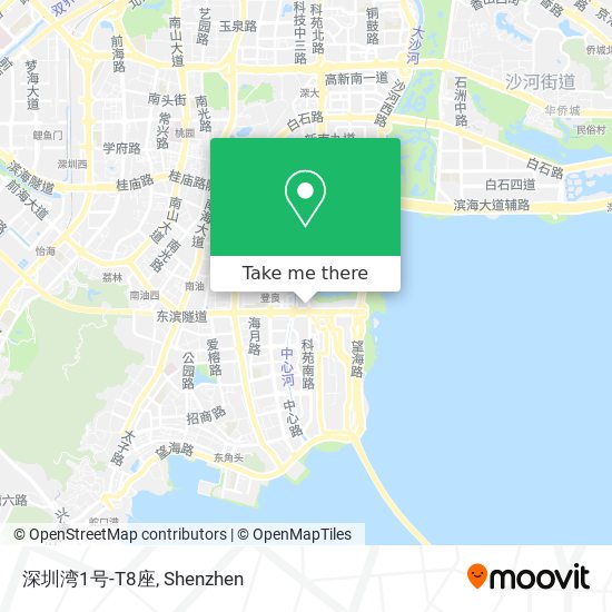 深圳湾1号-T8座 map