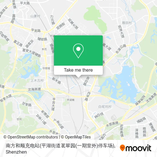 南方和顺充电站(平湖街道茗翠园(一期室外)停车场) map