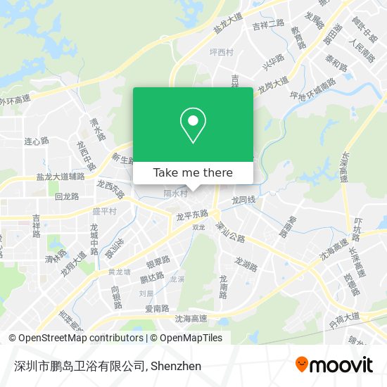 深圳市鹏岛卫浴有限公司 map