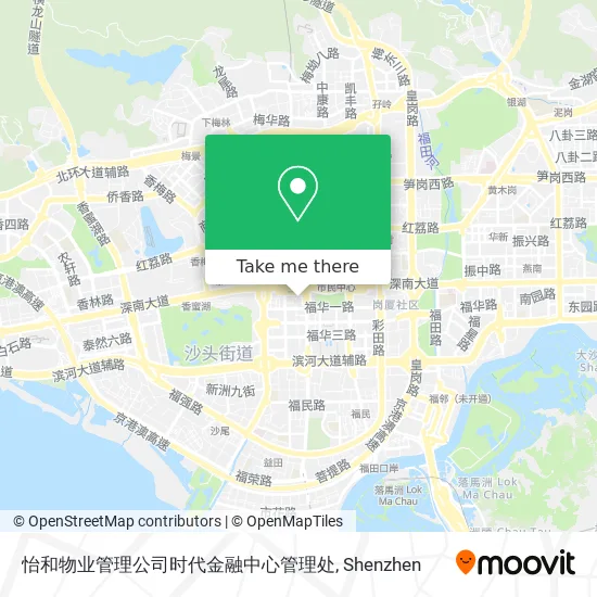 怡和物业管理公司时代金融中心管理处 map