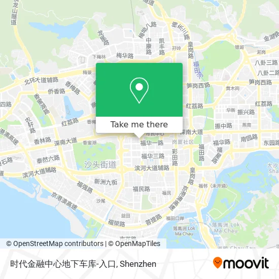时代金融中心地下车库-入口 map