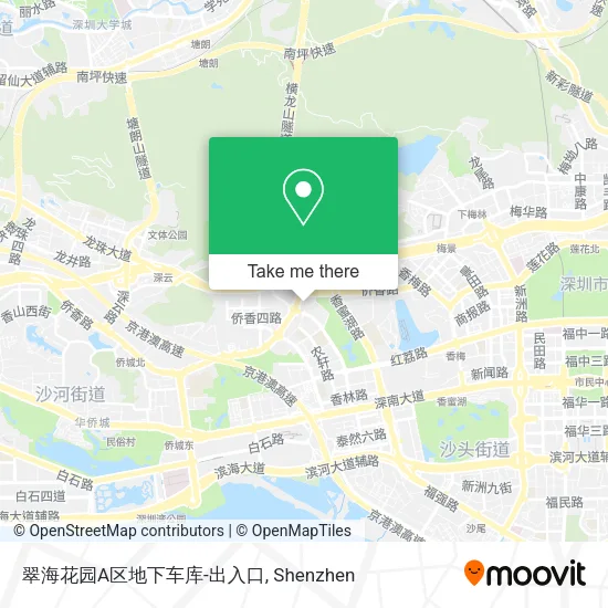 翠海花园A区地下车库-出入口 map