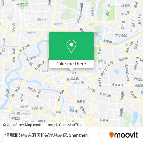 深圳雅好精选酒店松岗地铁站店 map
