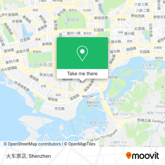 火车票店 map