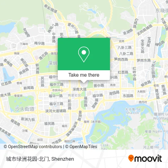 城市绿洲花园-北门 map