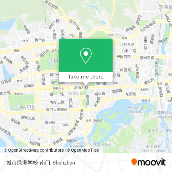 城市绿洲学校-南门 map