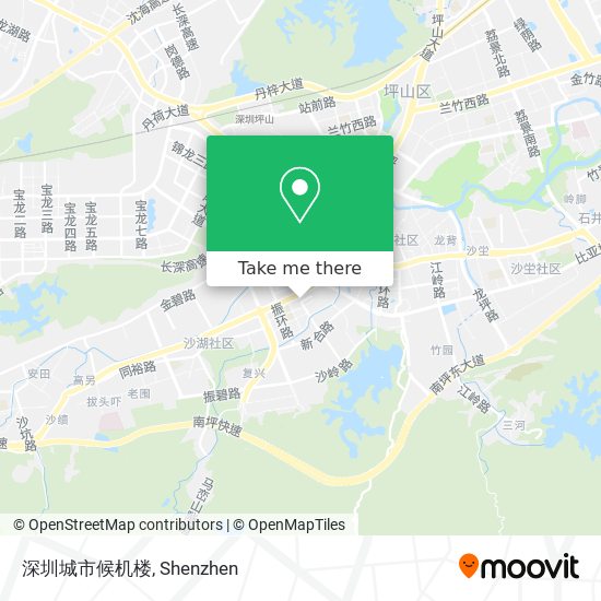 深圳城市候机楼 map
