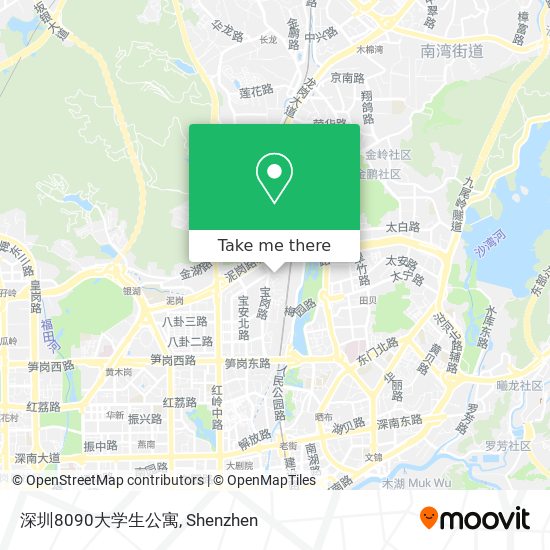 深圳8090大学生公寓 map