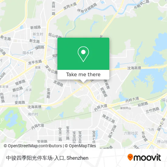 中骏四季阳光停车场-入口 map