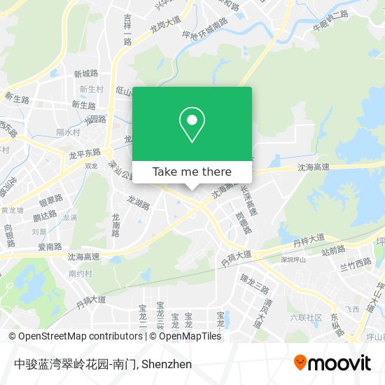 中骏蓝湾翠岭花园-南门 map