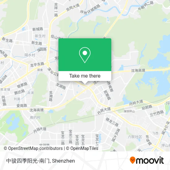 中骏四季阳光-南门 map