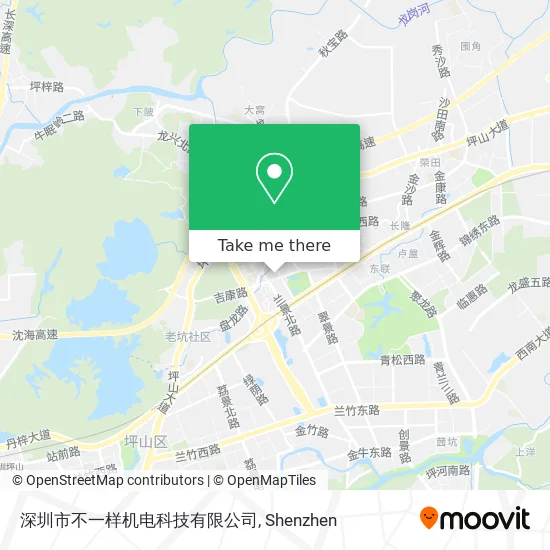 深圳市不一样机电科技有限公司 map