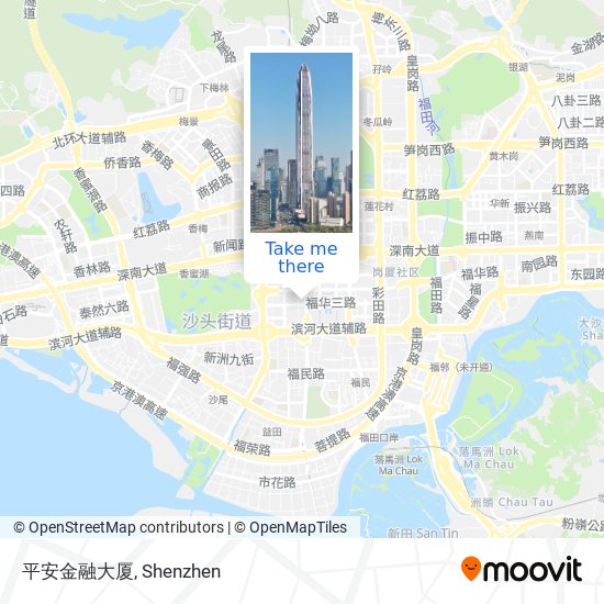 平安金融大厦 map