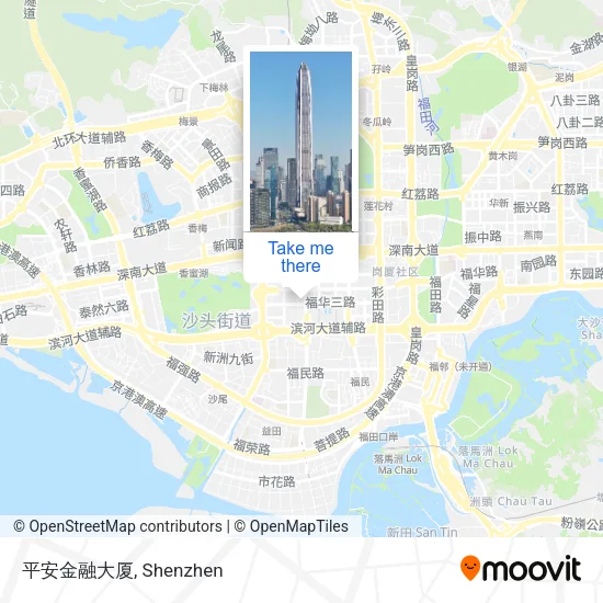平安金融大厦 map