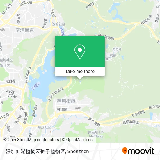 深圳仙湖植物园孢子植物区 map