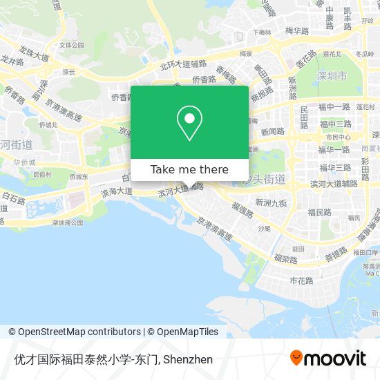 优才国际福田泰然小学-东门 map