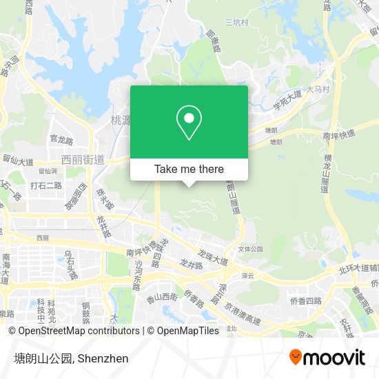 塘朗山公园 map