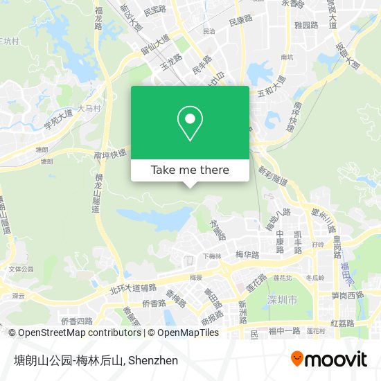 塘朗山公园-梅林后山 map