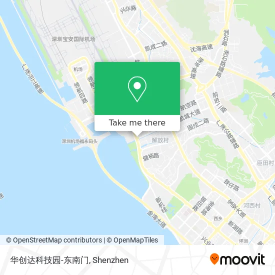 华创达科技园-东南门 map