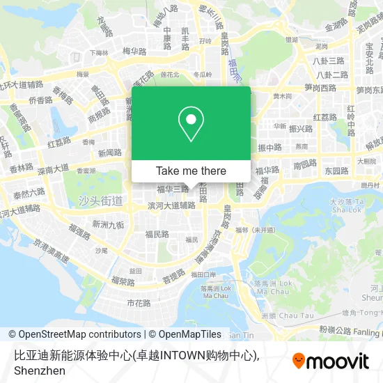 比亚迪新能源体验中心(卓越INTOWN购物中心) map