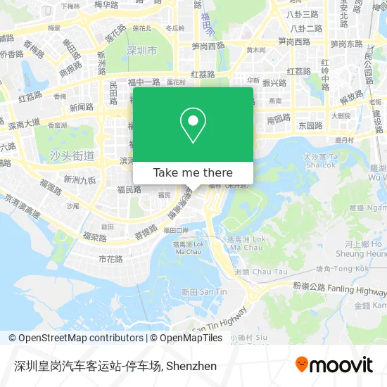 深圳皇岗汽车客运站-停车场 map